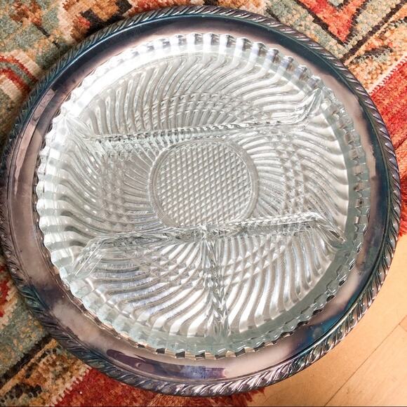 Vintage Relish Tray Oneida Maybrook No 5701 - Picture 3 of 5